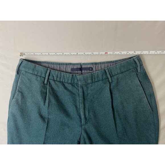 NWT Incotex Slowear Men's 52 US 33 Slim Fit Pattern 30 Wool Trousers Teal - Picture 13 of 13